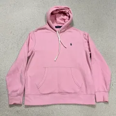 ポロラルフローレン ピンク フードTシャツ 起毛 L