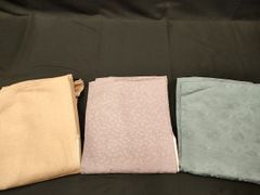 平和屋着物○男性 長襦袢 袷 富士山 地紙松文 暈し染め 金彩 正絹 逸品