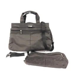 HIROKO KOSHINO ヒロココシノ 2WAYボストンバッグ/ショルダーセット  総ロゴ/ナイロン/ダークブラウン     レディース / 240001180092