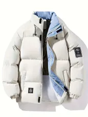 メンズ ジャケット 中綿コート パッド入り 防寒 暖かい 秋冬 冬用 ジップアップ 長袖 防風 カジュアル アウター インナーポケット付き アウトドア 普段着 通勤 通学 ギフト プレゼント 夫 息子 男性