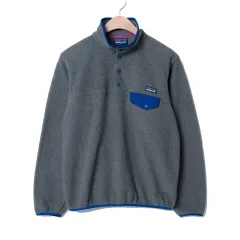 W/S patagonia パタゴニア Synchilla（シンチラ） スナップ Tシャツ ブルー グレー