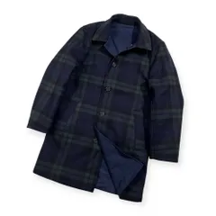 BROOKS BROTHERS ブルックスブラザーズ ブラックウォッチ リバーシブル バルマカーン コート サイズ 36/46/170/96B /ネイビーのサムネイル