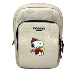 コーチ　COACH　トラックパック14　スヌーピーモチーフ　CE602　バッグ　ボディバッグ　レディース　美品