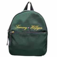 トミー・ヒルフィガー　ロゴ　キャンバス　レザー　スモール　バッグ　リュック　ユニセックス