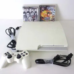 ソニー SONY プレステ3 PS3 プレイステーション3 本体 ゲーム機 ジャンク CECH-3000A コントローラー ソフト 3個 セット 龍が如く4 海賊無双2 ガンダム AVケーブル付