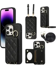 ★ケース 手帳型 適用のiphone14 Pro Max ショルダー ケース 背面手帳型 鏡付き 肩がけ 首掛け 斜め掛け ストラップ着脱可