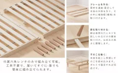新品未開封「新年感謝・送料無料」ベッド 2口コンセント 宮棚付き  ベッドフレーム