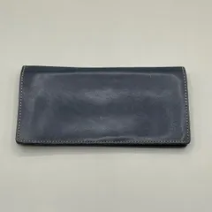 美品　Paul Smith COLLECTION　ポールスミスコレクション　長財布　ロングウォレット　レザー　ロゴ型押し　ビジネス　シンプル　紺　ネイビーのサムネイル