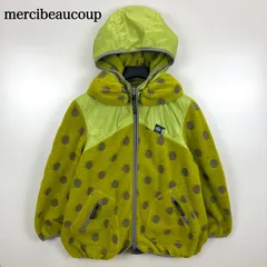 mercibeaucoup 2010 archive fleece BONO zip jacket 1 S メルシーボークー  水玉 フリース ナイロン ボリュームネック ジップジャケット パーカー アーカイブ