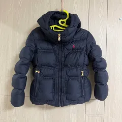 ポロ ラルフローレン ネイビー キッズ ダウン アウター