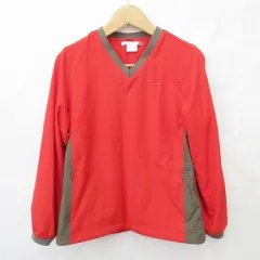 ナイキゴルフ NIKE GOLF スポーツウェア ジャケット スニード ウィンドブレーカー プルオーバー 裏メッシュ レッド ブラウン 茶 赤 L