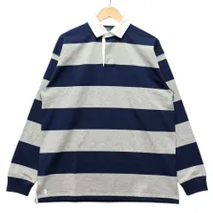 POLO BY RALPH LAUREN ポロバイラルフローレン THE BIG FIT ラグビー シャツ ネイビー サイズ M 正規品 / 53400