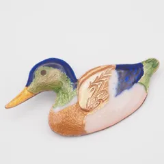 L788 七宝 ブローチ カモ アヒル ダック バード デザイン ヴィンテージ