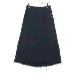 美品 green label relaxing グリーンレーベルリラクシング ロング丈 台形 スカート 36 グレー UNITED ARROWS ユナイテッドアローズ レディース 古着