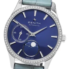 ゼニス ZENITH 16.2310.692 クラスエリート ウルトラシン ムーンフェイズ ダイヤベゼル 自動巻き レディース _832050のサムネイル