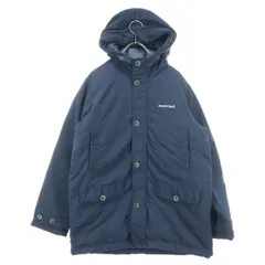 mont-bell モンベル フード付 ダウンジャケット 160 ネイビー キッズ 古着