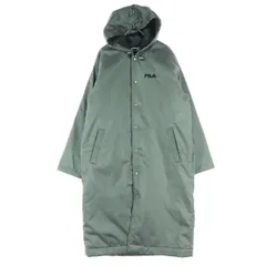 FILA フィラ 長袖 ボアライナー ベンチコート S グレー系 メンズ 古着