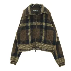 美品 ZARA ザラ 長袖 ニットジャケット M ブラウン系 レディース 古着