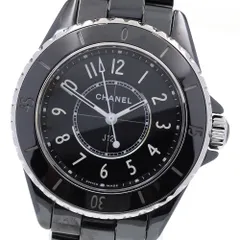 シャネル CHANEL H5695 J12 黒セラミック デイト クォーツ レディース 良品 保証書付き_835429のサムネイル