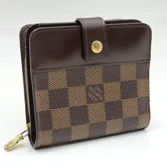 Louis Vuitton ルイヴィトン / ダミエ / コンパクトジップ / エベヌ ブラウン 茶色 / レディース / 二つ折り 財布 / N61668