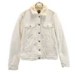 GAP DENIM ギャップデニム コーデュロイジャケット XS ホワイト系 裏ボア レディース 古着
