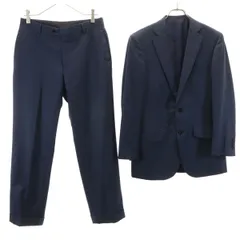 EDIFICE エディフィス 日本製 スーツ 上下 セットアップ 44 ネイビー メンズ 古着