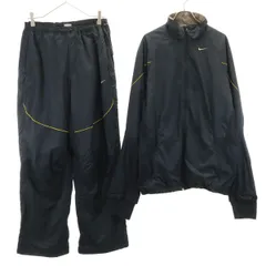 NIKE ナイキ ウインドブレーカー 上下 セットアップ XL/L ブラック メンズ 古着