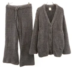 gelato pique ジェラートピケ 長袖 ルームウェア 上下 セットアップ F チャコールグレー レディース 古着