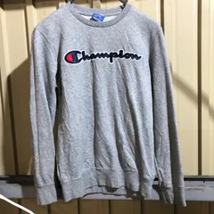 1337 Champion トレーナー グレー L チャンピオン スウェット 刺繍ロゴ 古着卸 アメリカ仕入