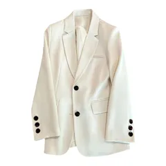 体型カバー エレガント ブレザー 秋服 無地 着痩せ 上品 大きいサイズ きれい 薄手 冬 秋 春 ビジネス おしゃれ オフィス 長袖 ゆったり アウター カジュアル トップス コート vネック レディース ジャケット Lyric] [TeMibery