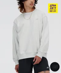 【ムラスポ公式】新品 New Balance ニューバランス トレーナー スウェット メンズ クルーネック ロゴ ワンポイント Athletics French Terry Crew MT41506
