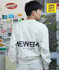 【ムラスポ公式】新品 NEW ERA ニューエラ トレーナー スウェット メンズ バックプリント 裏毛 SWEAT CREW NORIGIN MS 14877276 ムラサキスポーツ限定