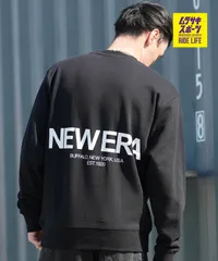 【ムラスポ公式】新品 NEW ERA ニューエラ トレーナー スウェット メンズ バックプリント 裏毛 SWEAT CREW NORIGIN MS 14877277 ムラサキスポーツ限定