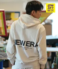 【ムラスポ公式】新品 NEW ERA ニューエラ プルオーバー パーカー メンズ バックプリント 裏毛 SWEAT PULLOVORIGIN MS 14877272 ムラサキスポーツ限定