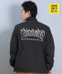 【ムラスポ公式】新品 THRASHER スラッシャー ジャケット メンズ リバーシブル 4WAY ロゴ 254TH1JK072