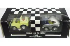 【中古】ミニカー チョロQ COMME CA DU MODE TOYOTA S-800(クリーム)＆TOYOTA 2000GT(シルバー×ブルー) 2台セット [50-80SK02]