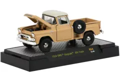 【中古】ミニカー 1/64 1958 GMC Step Side Truck 4x4 -(サンドベージュ) 「Auto-Trucks Release 54」 [32500-54]