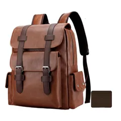 [KSTAMP] 大容量PUリュック pc リュック リュック バックパック メンズ レディース 兼用 バッグ カジュアルリュック 15.6インチPC おしゃれ 人気 通勤通学出張旅行