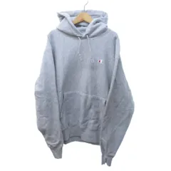 チャンピオン CHAMPION 00s Reverse Weave リバースウィーブ ワンポイント パーカー フーディ 目つき グレー Lサイズ STK 1218