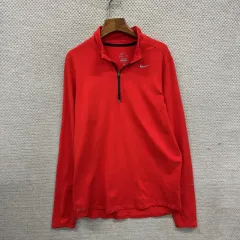 ナイキ ドライフィット プリンティングロゴ ハーフジップ 長袖Tシャツ M A03574