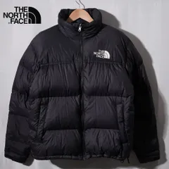 ノースフェイス THE NORTH FACE ヌプシ ダウンジャケット L ブラック 700フィル ロゴ刺繍 テック系 オーバーサイズ ビッグシルエット ストリート Y2K 古着 Y035