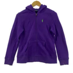 POLO RALPH LAUREN ポロ・ラルフローレン ワンポイント刺繡パーカー sizeL(12-14)150/80/パープル