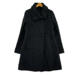 UNTITLED アンタイトル アンゴラ ウール混ステンカラーコート size3/チャコール