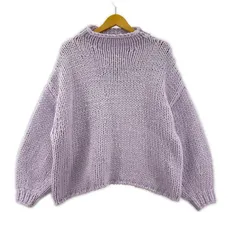 MERCURYDUO マーキュリーデュオ モックネックニット sizeF/パープル系