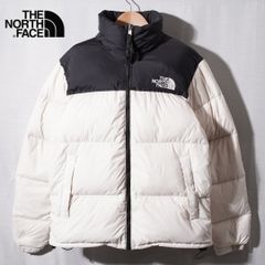 ノースフェイス ダウンジャケット ヌプシ US限定(L)白 黒 190122 