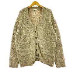 Java ジャバ ウール混 Vネックカーディガン sizeM/ベージュ系