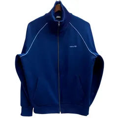 アディダス adidas 70's 80's 西ドイツ デサント製 トラックジャケット ジャージ ブルー Oサイズ 201MT-4961 VB