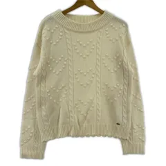 mezzo piano junior メゾピアノジュニアニット size L(160)/アイボリー