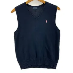 RALPH LAUREN ラルフローレン ワンポイント Ｖネックベスト size150/ネイビー