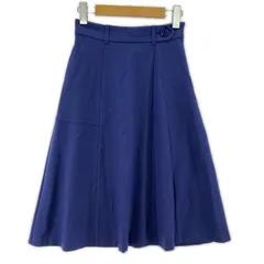 UNTITLED アンタイトル フレアスカートロングスカート/パープル系